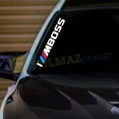 Bmw M I Am Boss Ön Cam Oto Sticker Etiket Yapıştırma 2 Ad