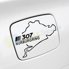 Peugeot 307 Nürburgring Oto Sticker Depo Kapağı Yapıştırma Etiket