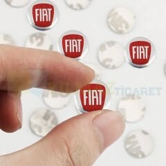 Fiat Kumanda Metal Alaşım Anahtarlık Logo Kabartmalı 3M Yüksek Kalite 14mm Anahtarlık Değildir