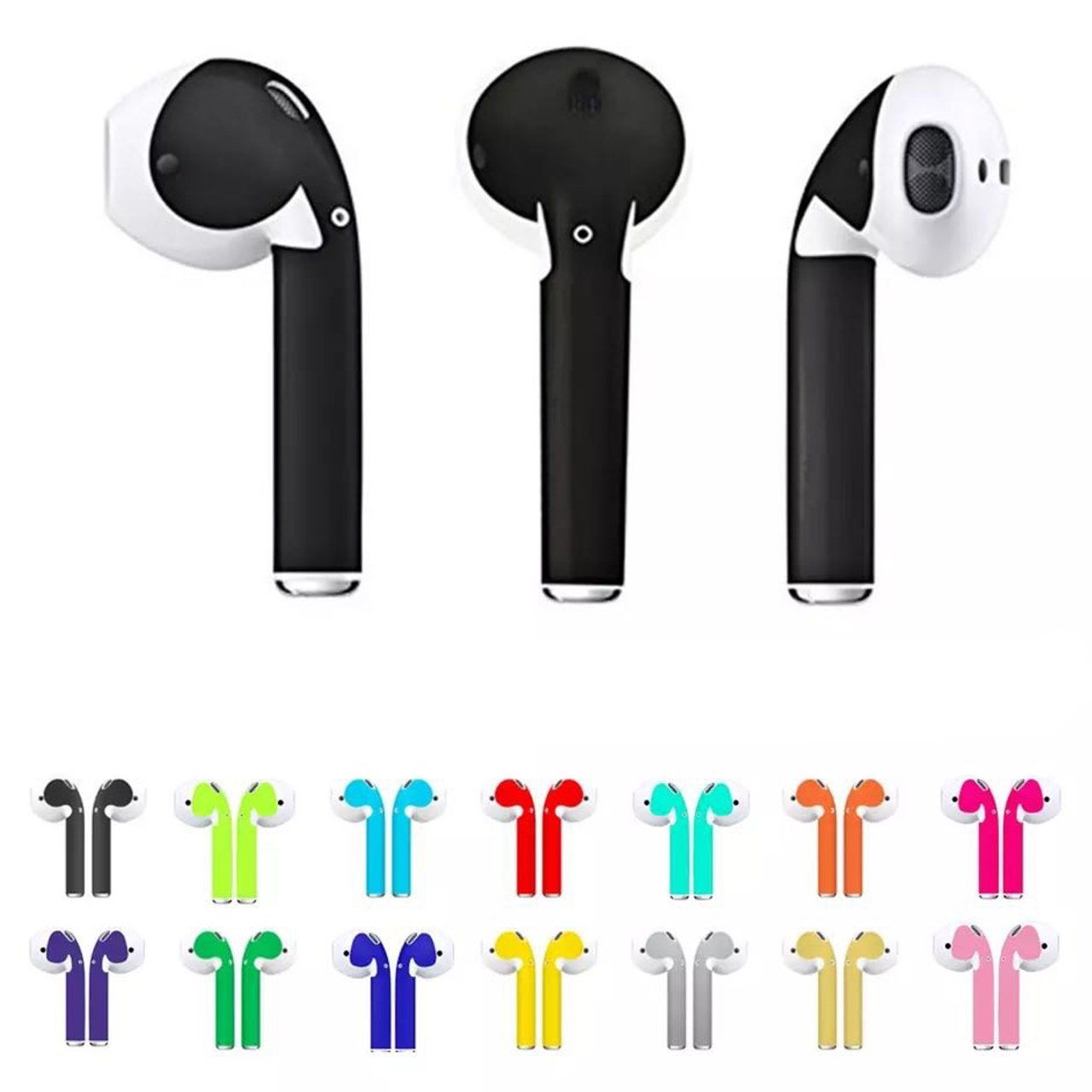 Apple Airpods Kulaklık Kaplama Sticker Koruyucu Film Etiket Folyo