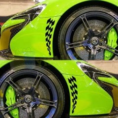 Dama Araba Ön Tampon Oto Sticker Yapıştırma Etiket Çıkartma 2 Adet