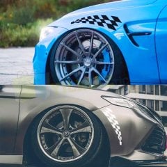 Dama Araba Ön Tampon Oto Sticker Yapıştırma Etiket Çıkartma 2 Adet