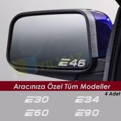 Bmw E Seri Ayna Oto Sticker Etiket 4 Ad E46 E90 E60 E39 E36 E70