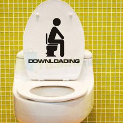 Downloading Klozet Banyo Sticker Yapıştırma Etiket Çıkartma