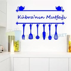 Kişiye İsme Size Özel Mutfak Sticker Etiket Dekor Ev Çıkartma