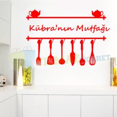 Kişiye İsme Size Özel Mutfak Sticker Etiket Dekor Ev Çıkartma