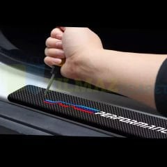 Bmw M Performance Arma Karbon Kapı Eşiği Oto Sticker Etiket Yapıştırma Araba 4 Parça