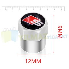 Audi S Line Logo Sibop Kapağı 1 Takım (4 Adet) Plastik Kaliteli