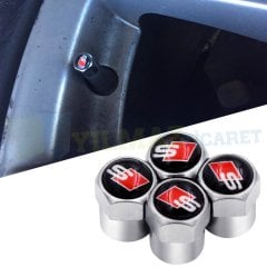 Audi S Line Logo Sibop Kapağı 1 Takım (4 Adet) Plastik Kaliteli