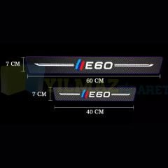 Bmw M E60 Arma Karbon Kapı Eşiği Koruma Araba Etiket Oto Sticker 4 Parça