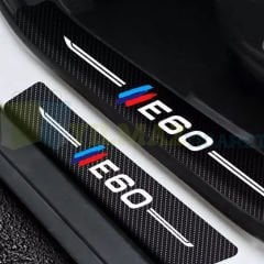 Bmw M E60 Arma Karbon Kapı Eşiği Koruma Araba Etiket Oto Sticker 4 Parça