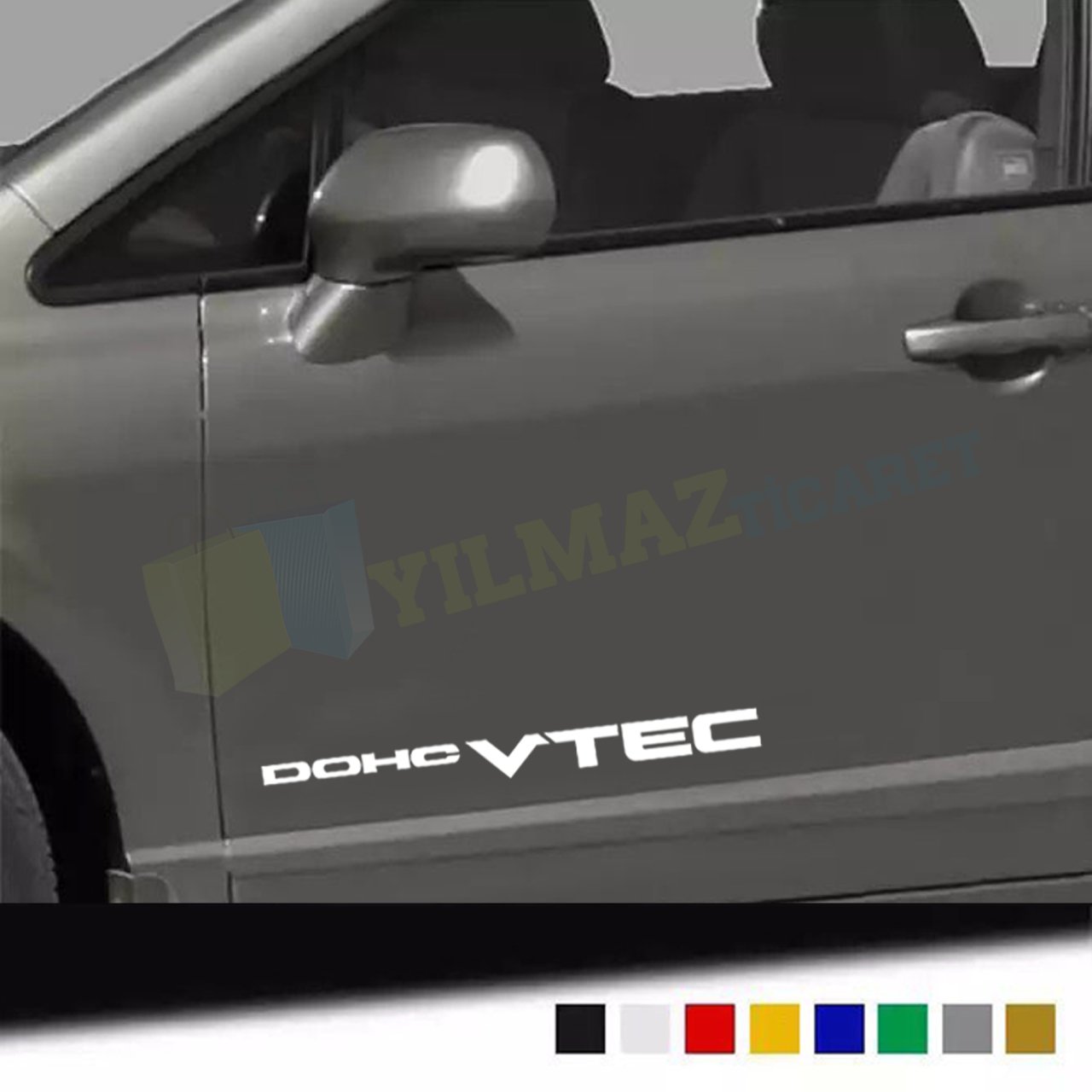 Honda Dohc Vtec Marşpiyel Oto Sticker Yapıştırma Etiket 2 Adet