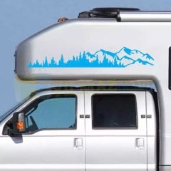 Karavan Çekme Dağ Ağaç Oto Sticker Yapıştırma Modifiye 1 Çift
