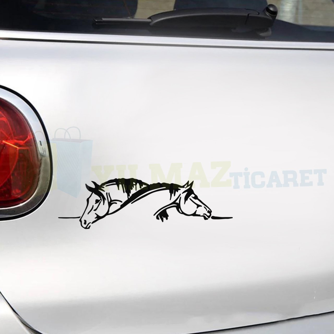 Bakan At Oto Sticker Araba Yapıştırma Araç Bagaj Tampon Etiket