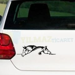 Bakan At Oto Sticker Araba Yapıştırma Araç Bagaj Tampon Etiket