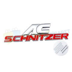 Bmw AC Schnitzer Vidalı Ön Panjur Izgara Logo Metal Kırmızı-Siyah