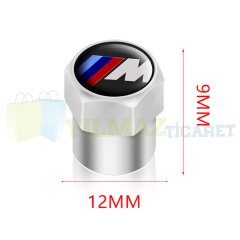 Bmw M Logo Sibop Kapağı 4 Adet Yüksek Kaliteli Plastik Sınırlı Stok