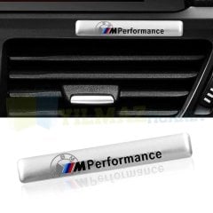 Bmw M Performance Torpido Konsol Logo Arma Amblem Metal Siyah-Gümüş Yüksek Kalite 1 Adet