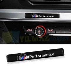 Bmw M Performance Torpido Konsol Logo Arma Amblem Metal Siyah Renk Yüksek Kalite 1 Adet