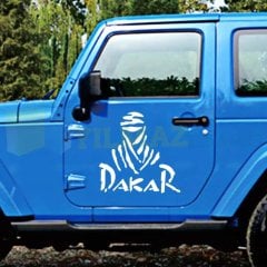 Dakar Off Road Cam Yan Kapı Oto Sticker Araba Yapıştırma Etiket