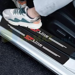 Ford St Line Karbon Kapı Eşiği Koruma Oto Sticker Etiket 4 Parça