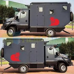 Palmiye Ağacı Karavan Oto Sticker Çıkartma Yapıştırma 1 Çift