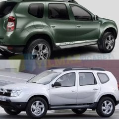 Dacia Duster Yan Kapı Altı Şerit Oto Sticker Yapıştırma 1 Çift