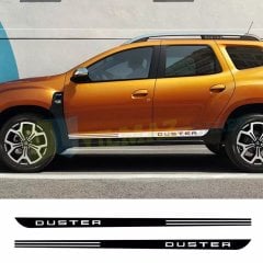 Dacia Duster Yan Kapı Altı Şerit Oto Sticker Yapıştırma 1 Çift