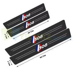 Peugeot 308 Karbon Kapı Eşiği Koruma Oto Sticker 4 Parça