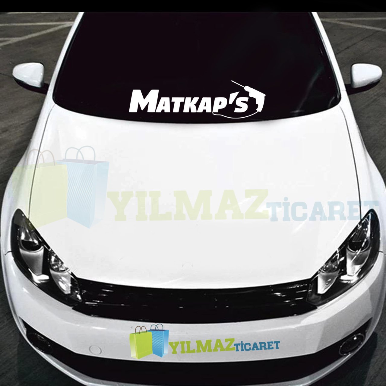 Matkaps Yazı Ön Cam Arma Oto Sticker Yapıştırma Araç Çıkartma Araba Etiket