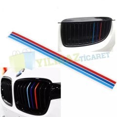 Bmw M Çizgi Şerit Panjur Ön Izgara Oto Sticker Yapıştırma Etiket