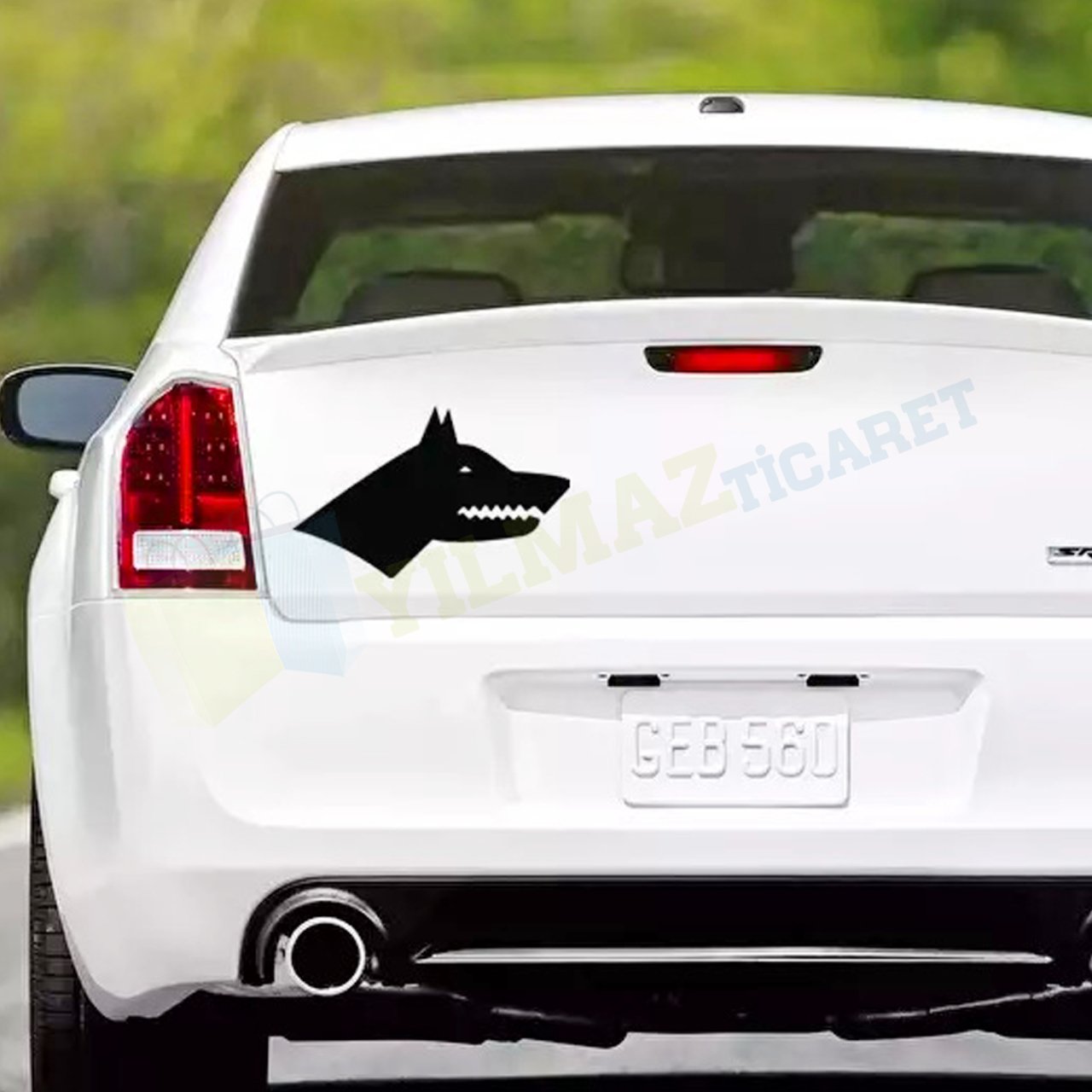 Göktürk Türk Kurt Sticker Oto Sticker Araba Cam Yapıştırma