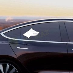 Göktürk Türk Kurt Sticker Oto Sticker Araba Cam Yapıştırma