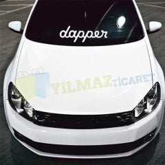 Dapper Ön Cam Oto Sticker Araba Yapıştırma Etiket Çıkartma 2 Adet