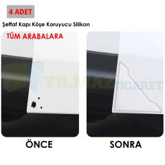 Audi Ford Volkswagen Hyundai Mercedes Nissan Bmw Fiat Toyota Kia Dacia Renault Araç Kapı Kenar Köşe Koruyucu Silikon Damla Etiket 4 Adet