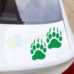 Ayı Pati Pençe 4x4 Off Road Yaban Oto Sticker Yapıştırma 2 Adet