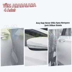 Audi Ford Volkswagen Nissan Mercedes Bmw Fiat Toyota Kia Renault Araç Kapı Kenar Dikiz Ayna Şerit Koruyucu