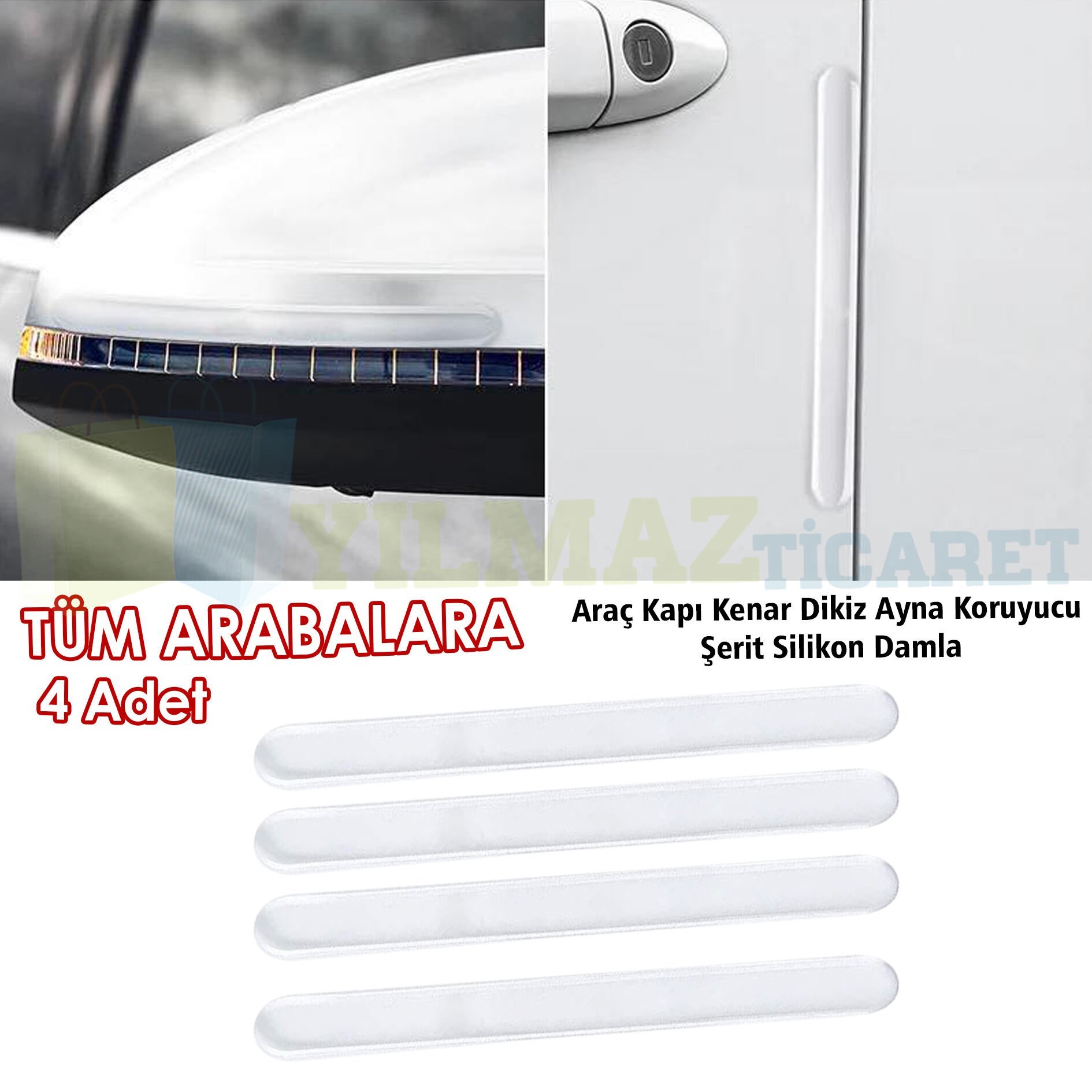 Audi Ford Volkswagen Nissan Mercedes Bmw Fiat Toyota Kia Renault Araç Kapı Kenar Dikiz Ayna Şerit Koruyucu