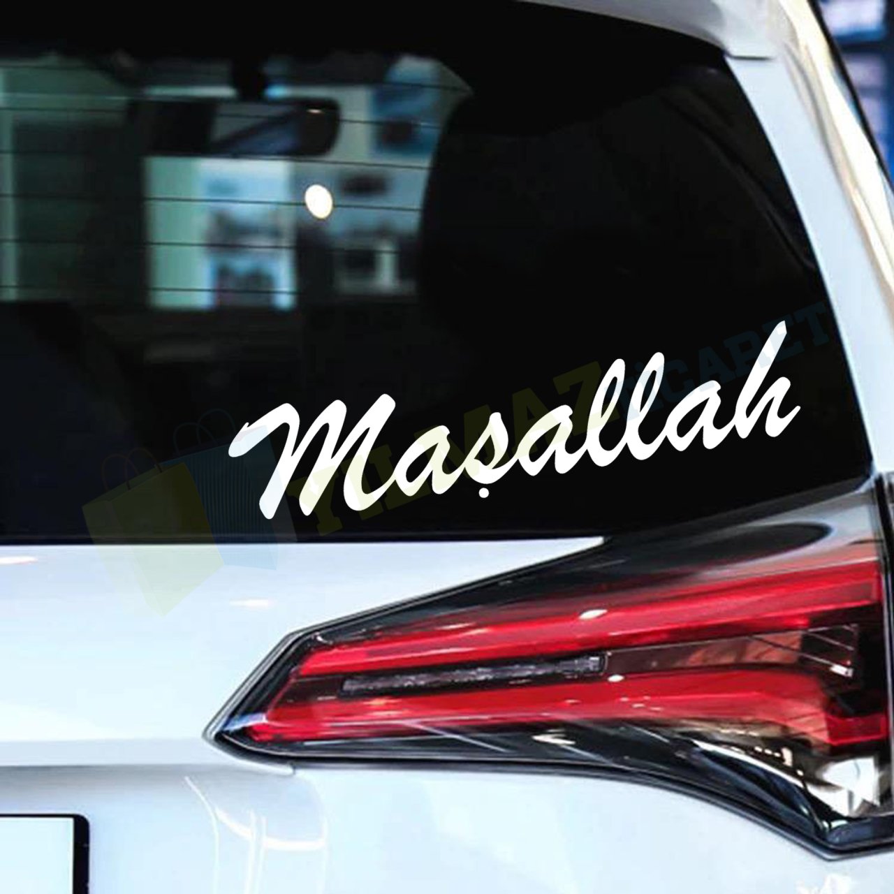 Maşallah Oto Sticker Etiket Araba Yapıştırma Kaliteli Folyo Süper