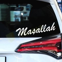 Maşallah Oto Sticker Etiket Araba Yapıştırma Kaliteli Folyo Süper