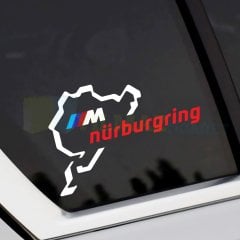 Bmw M Logo Nürburgring Oto Sticker Arma Araba Yapıştırma Etiket