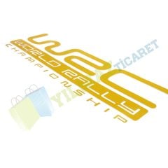 Wrc Dünya Rally Oto Sticker Araba Yapıştırma Kaliteli Folyo
