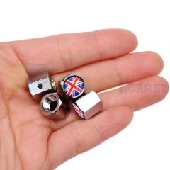 Mini Cooper Union Jk İngiltere Bayrak Sibop Kapağı Çelik Çalınmaya Karşı Alyanlı