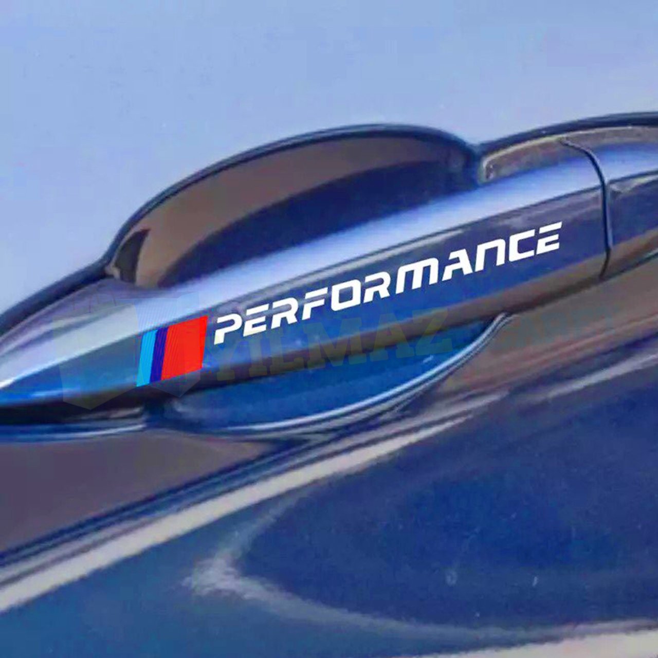 Bmw M Performance Kapı Kolu Silecek Jant Ayna Oto Sticker 4 Adet
