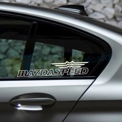 Mazda Speed Yan Cam Kelebek Oto Sticker Yapıştırma Etiket 2 Adet