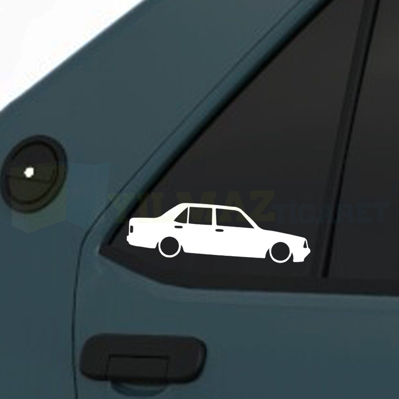 Şahin Tofaş Basık Araç Kelebek Cam Oto Sticker Yapıştırma 2 Adet