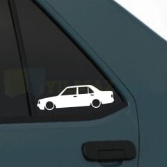 Şahin Tofaş Basık Araç Kelebek Cam Oto Sticker Yapıştırma 2 Adet