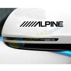 Alpine Oto Sticker 2 Adet Kaliteli Baskı Sürpriz Hediyeli