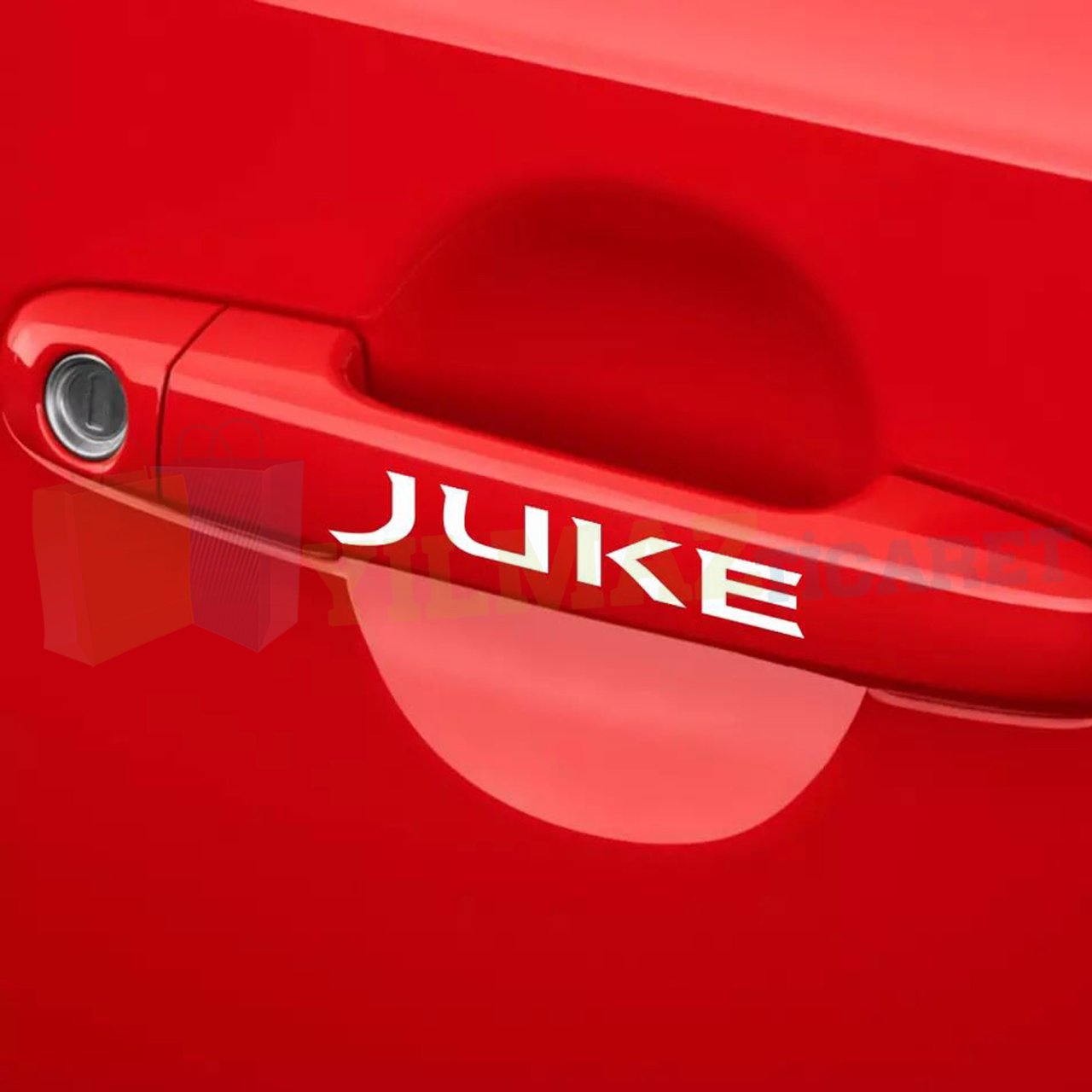 Nissan Juke Logo Yan Ayna Kapı Kolu Jant Yapıştırma Oto Sticker Etiket Çıkartma 10 Adet