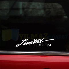 Limited Edition Oto Sticker Kelebek Cam Tampon Yapıştırma 2 Adet